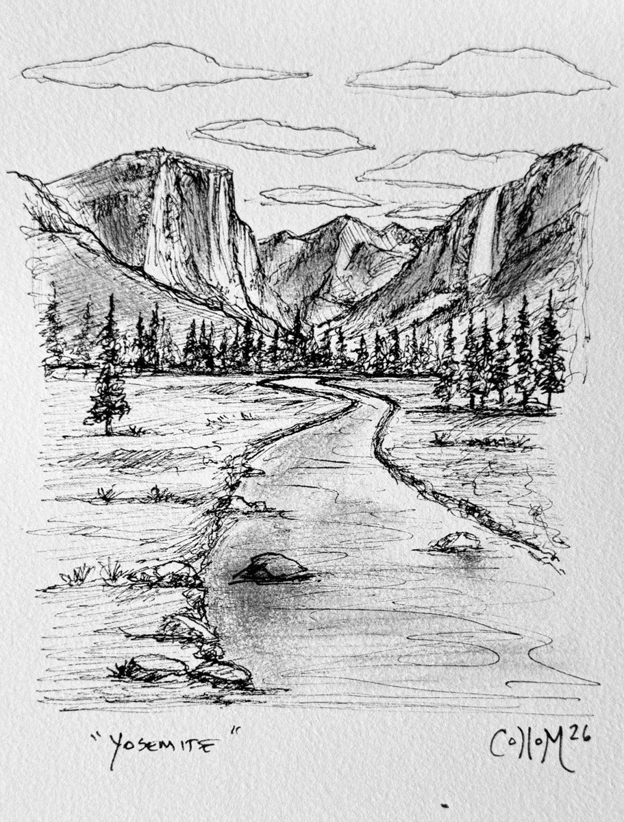 Yosemite 2 Field Sketch – Tim Collom Gallery