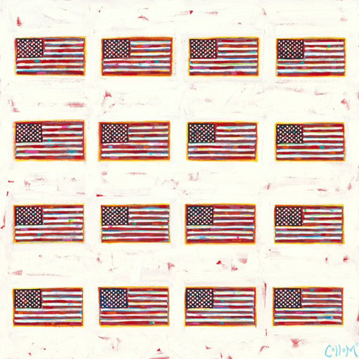 16 Flags White