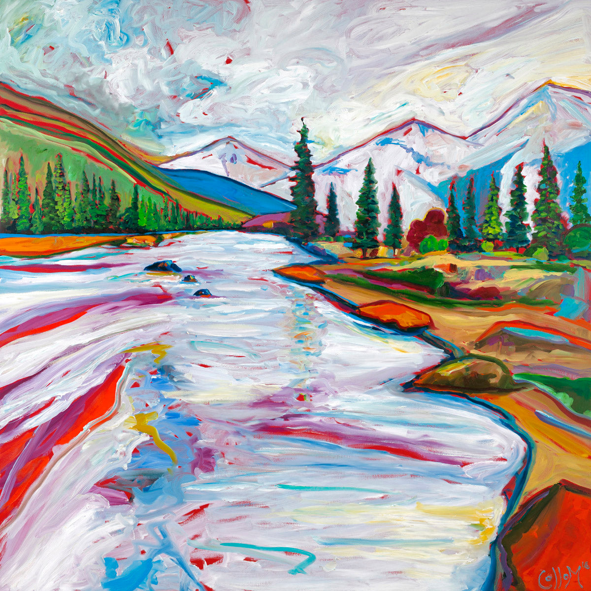 Down the Truckee Print