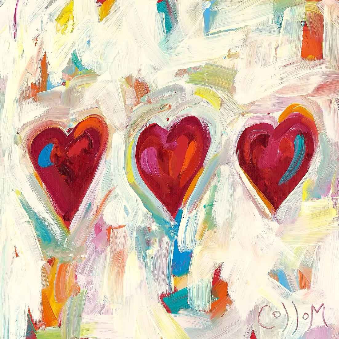Three Hearts Print