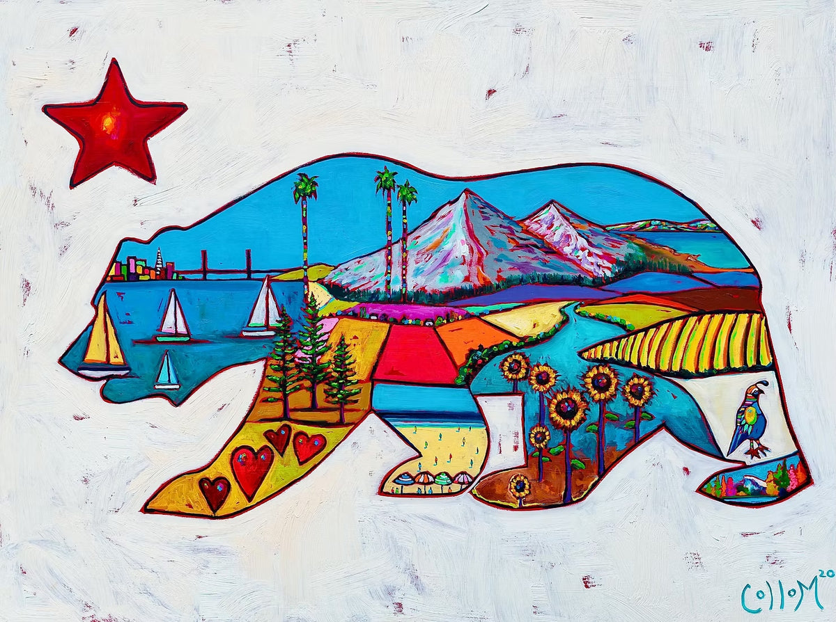 Collom Print California Bear – Tim Collom Gallery