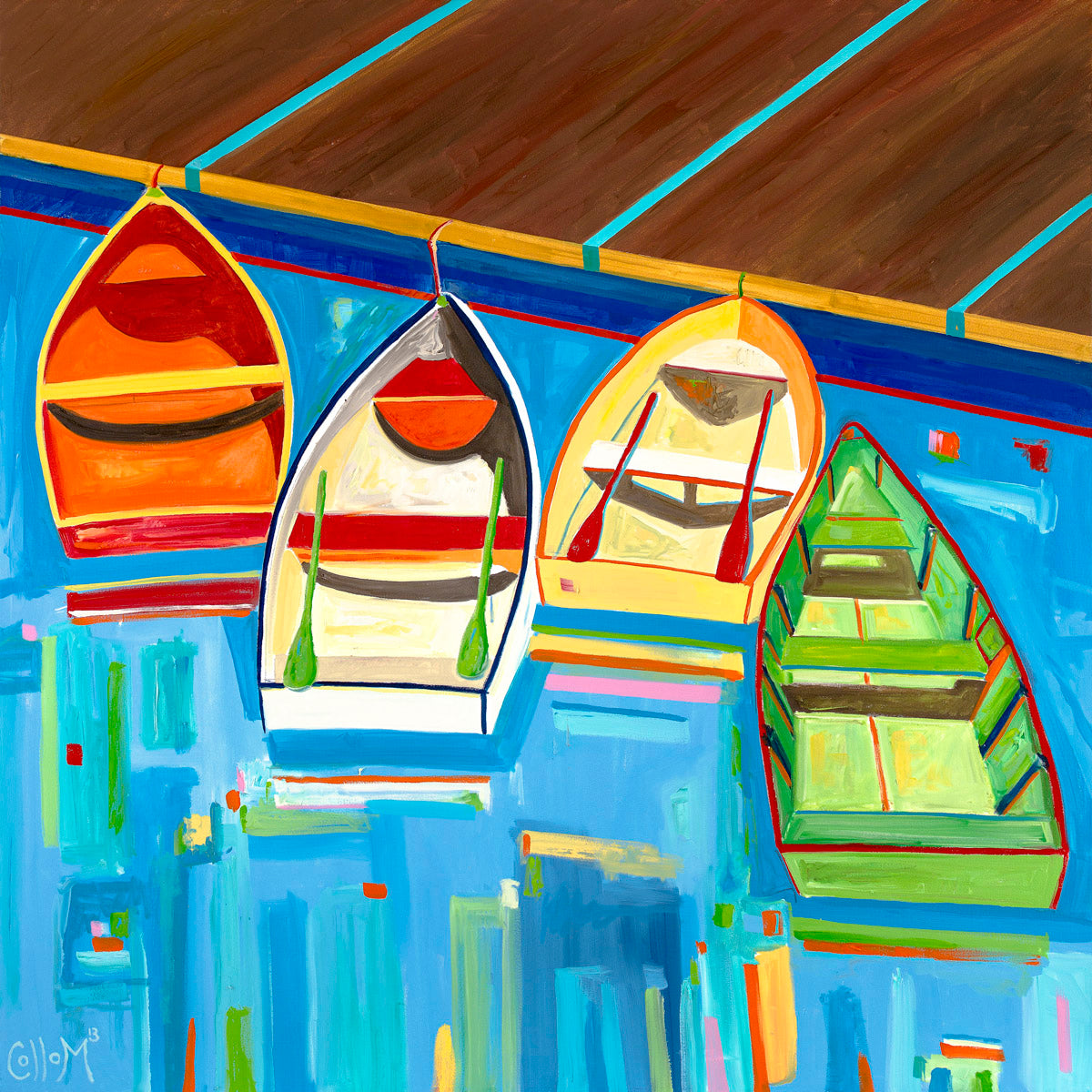Four Boats Print