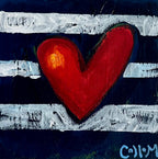 Heart Series on Wood Panel