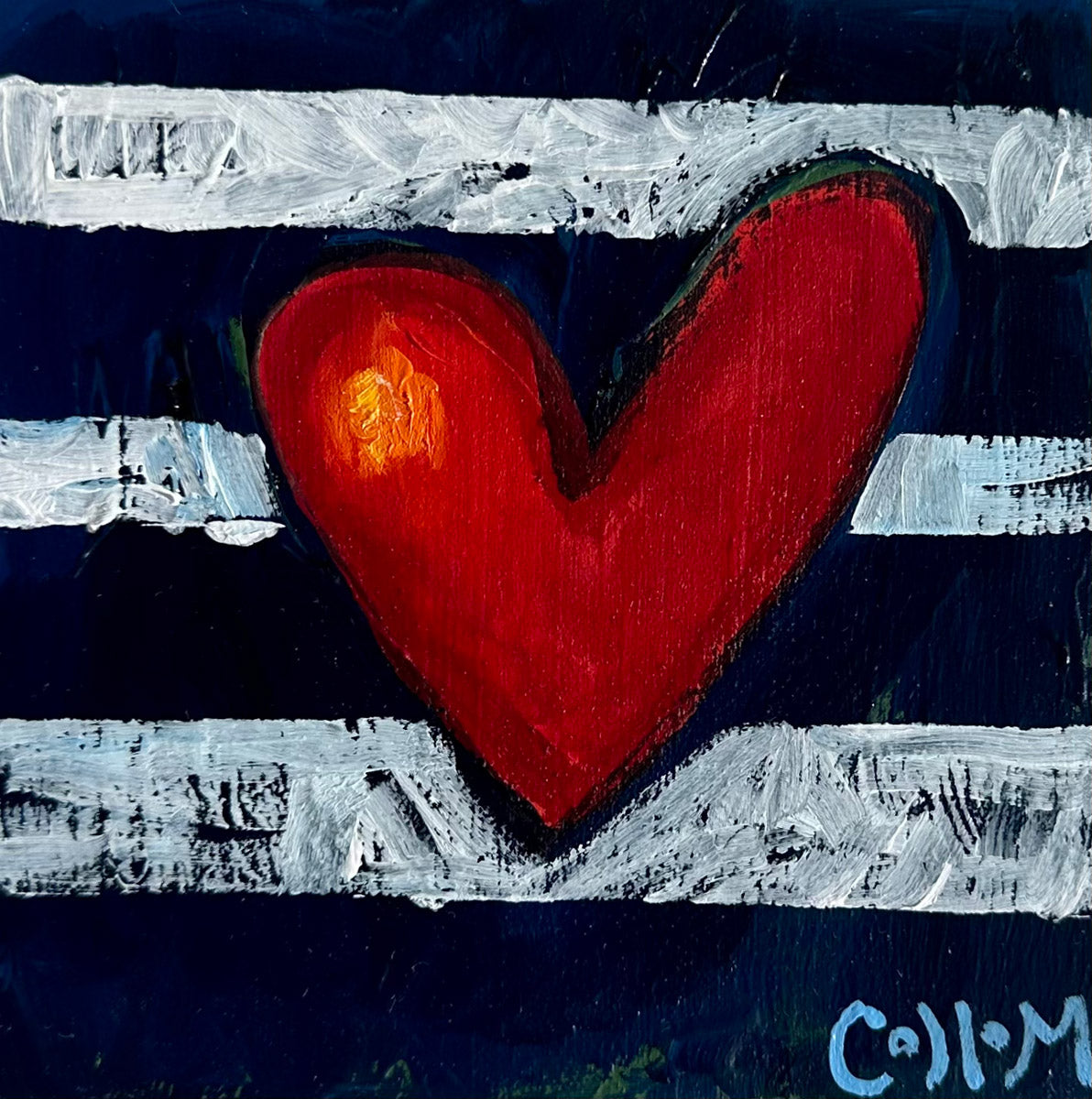 Heart Series on Wood Panel