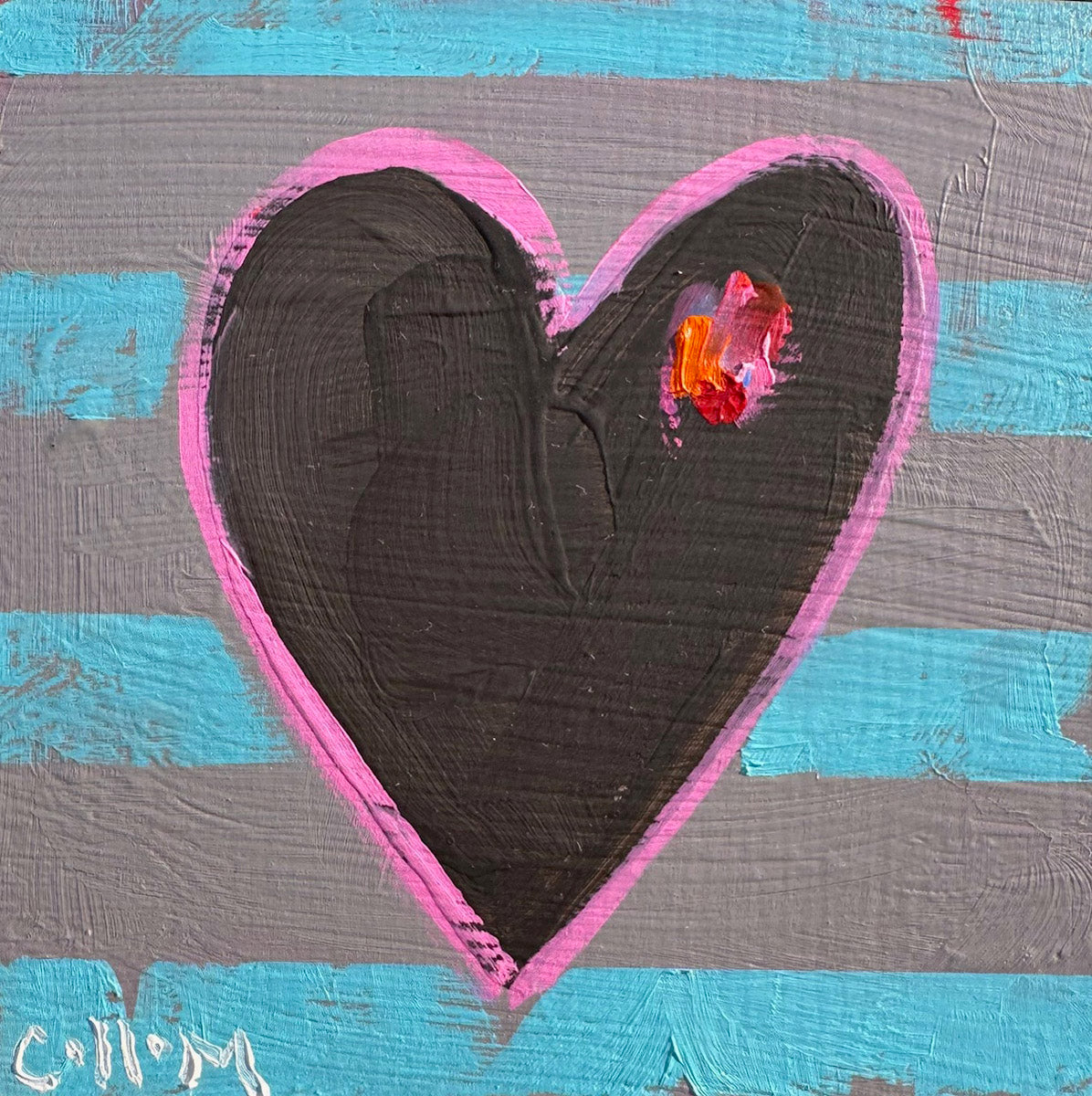 Heart Series on Wood Panel