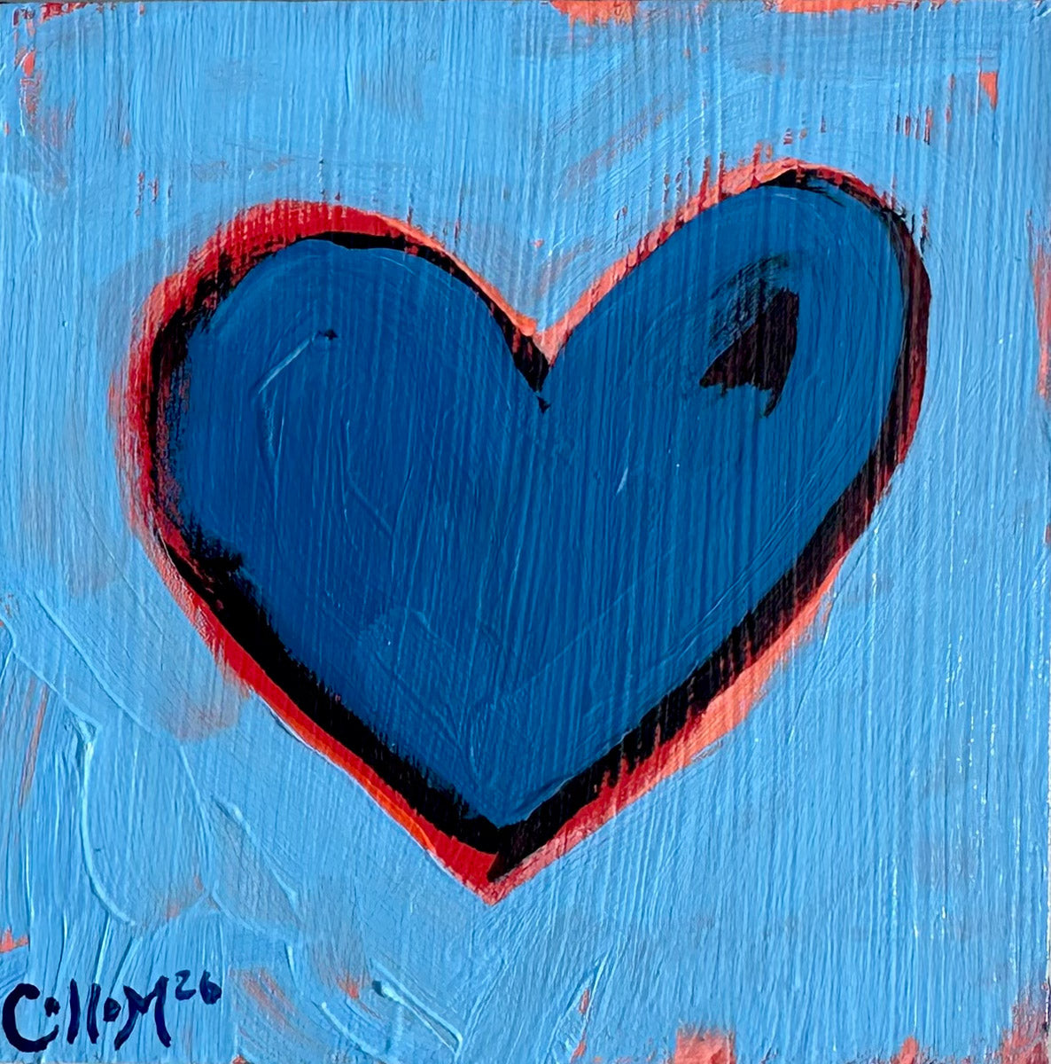 Heart Series on Wood Panel