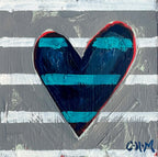 Heart Series on Wood Panel