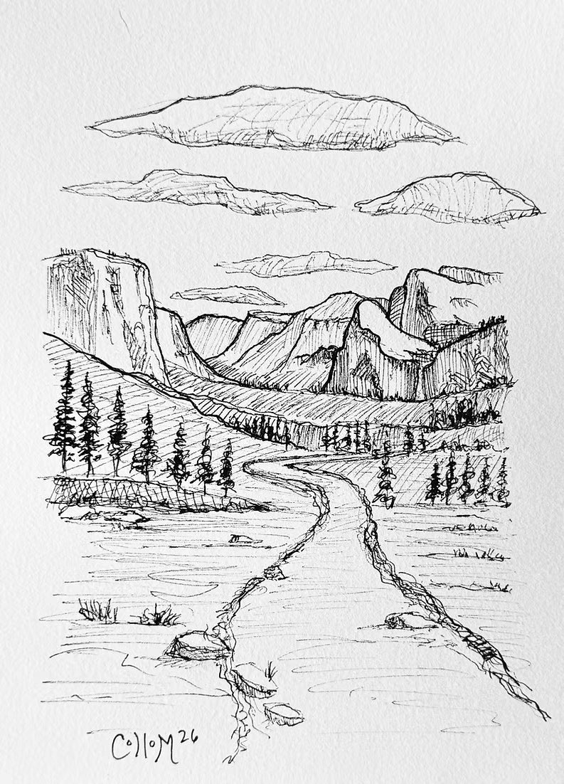 Yosemite 1 Field Sketch